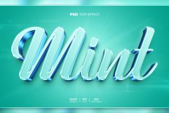 Mint 3D editable text effect Product Image 1
