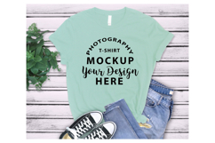 Bella Canvas 3001 T-shirt Mockup MINT Product Image 1
