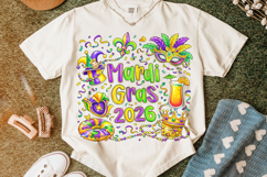 Mardi Gras 2026 PNG Sublimation, Fleur De Lis PNG, King Cake Product Image 5