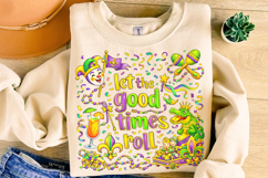 Let The Good Times Roll PNG, Mardi Gras PNG Sublimation Product Image 4
