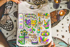 Mardi Gras PNG Sublimation, Fleur De Lis PNG, King Cake PNG Product Image 3