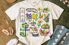 Mardi Gras PNG Sublimation, Fleur De Lis PNG, King Cake PNG Product Image 5