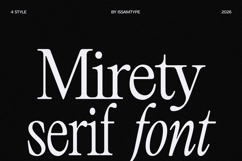 Mirety - A Nostalgic Editorial Serif Family Product Image 1
