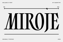 Miroje -Variable Typeface Product Image 1