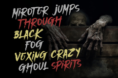 Miroter a Horror Brush Display Font Product Image 6