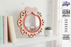 Affirmation Mirror Frame Laser Cut | Kind Quotes SVG | CNC Product Image 1