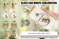 Mice Merriment Glass Can Product Image 1