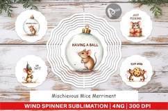 Mice Merriment Wind Spinner Product Image 1