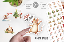 Mice Merriment Sticker Product Image 1
