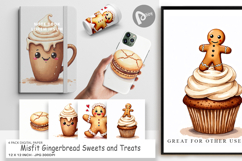 Misfit Gingerbread Sweets Paper Product Image 1