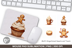 Misfit Gingerbread Sweets Mouse Pad Product Image 1