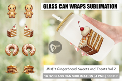 Misfit Gingerbread Sweets Glass Can Product Image 1