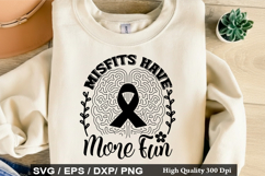 Misfits Have More Fun SVG - Mental Health Design Product Image 1