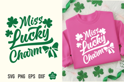 This St Patricks day Miss Lucky Charm Svg Png is great for creating wonderful T-shirts, hoodies, tote bags, mugs, tumblers, decorations, stickerss, tote bags, mugs, tumblers, decorations, stickers
