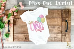 Miss One Derful First Birthday Shirt | Wonderful Birthday Product Image 1