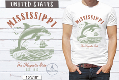 Mississippi PNG  Vintage United States Sublimation Design