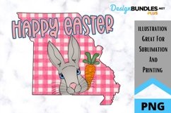 Sublimation Happy Easter State - Missouri - Rabbit Product Image 1