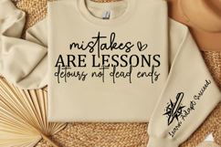 Mistakes are lessons detours not dead ends Sleeve SVG Design Product Image 3