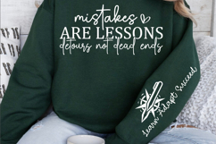 Mistakes are lessons detours not dead ends Sleeve SVG Design Product Image 2