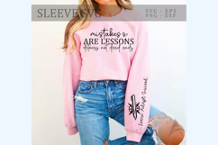 Mistakes are lessons detours not dead ends Sleeve SVG Design Product Image 1