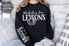 Mistakes are Lessons Learn &amp; Thrive Sleeve SVG Product Image 3