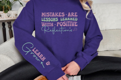 Mistakes are lessons learned with positive reflections Product Image 3