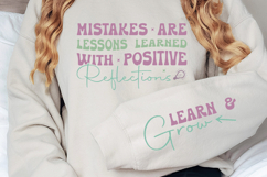 Mistakes are lessons learned with positive reflections Product Image 2
