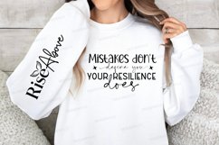 Mistakes Don't Define Sleeve SVG, Inspirational SVG Design Product Image 2