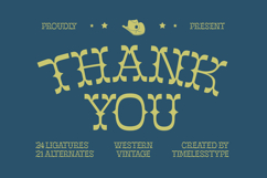 Mister Cloroph - Western Vintage Font Product Image 21