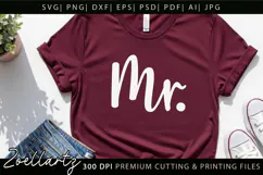 Family Love SVG MR Valentine Mister Dad Husband T-shirt Mug Product Image 3
