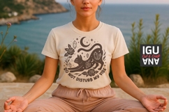 Mistical Boho Witchy Cat SVG for Tote Bag, t-shirt, Mug PNG Product Image 2