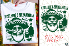 Mistletoe And Margaritas | Feliz Navidad | Christmas SVG Product Image 1