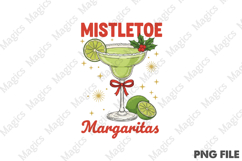 Mistletoe and Margaritas Christmas PNG Product Image 1