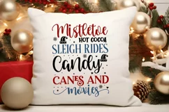 Mistletoe Hot Cocoa Sleigh SVG ,Funny Christmas SVG Design Product Image 2