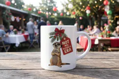 Mistletoe Side-Eye Sarcastic Pets Sublimation Product Image 7