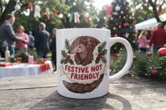 Mistletoe Side-Eye Sarcastic Pets Sublimation Product Image 15