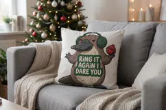 Mistletoe Side-Eye Sarcastic Pets Sublimation Product Image 5
