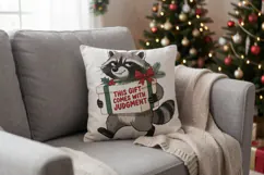 Mistletoe Side-Eye Sarcastic Pets Sublimation Product Image 6