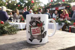 Mistletoe Side-Eye Sarcastic Pets Sublimation Product Image 7