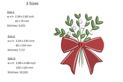 Mistletoe Embroidery Design Product Image 2