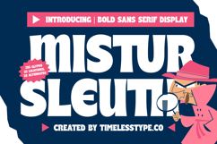 Mistur Sleuth - Bold Sans Serif Display Product Image 1