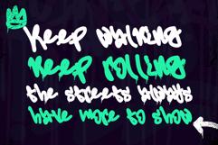 Misty Lines | Monoline Drip Webfont for Urban Creative Proj Product Image 2