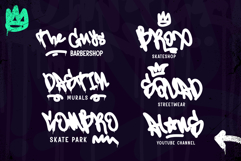 Misty Lines | Monoline Drip Webfont for Urban Creative Proj Product Image 5