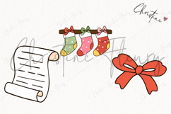 Doodle Christmas Clipart | Christmas PNG Product Image 3