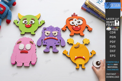 Mix and Match Emotions Puzzles Laser Cut Bundle | Kids Laser Product Image 10