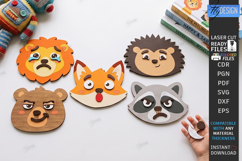 Mix and Match Emotions Puzzles Laser Cut Bundle | Kids Laser Product Image 12