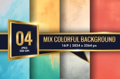 Mix Colorful Background Digital Paper | Texture Background Product Image 1