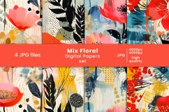 floral patterns, floral pattern, floral digital papers, mix flowers, colorful floral patterns, wraps