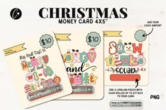Cute Christmas Money Card PNG | Christmas Printable Product Image 1