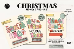 Cute Christmas Money Card PNG | Christmas Printable Product Image 1